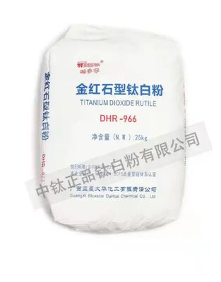 고백색도 및 강한 착색력용 무기 규소-알루미늄 코팅 DHR-966 루타일 티타늄 디옥사이드