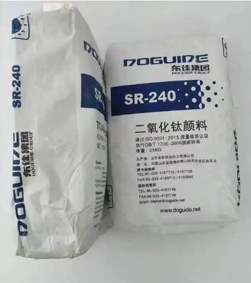 SR-240 Tio2 Rutile Titanium Dioxide High Whiteness Excellent Dispersion and High Bulk Density for Masterbatch (마스터배치용) 는 높은 흰색과 뛰어난 분산과 높은 밀도와 함께 유연한 티타늄 이산화물이다.