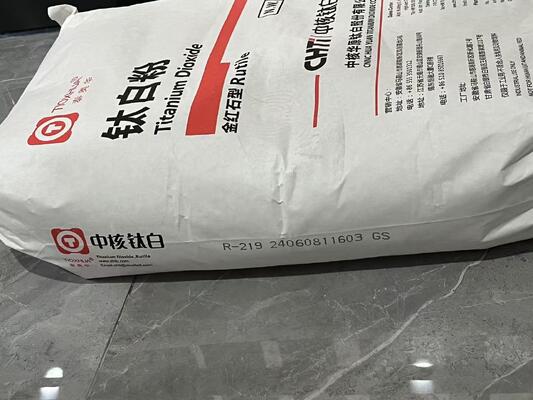 PVC 프로파일을 위한 높은 불투명도 94% 순도 및 내후성을 갖춘 CNNC R-219 금홍석 이산화티타늄 TiO2 안료