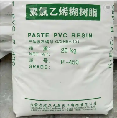 융젠 P-450 PVC 페이스트 樹脂 소기성 함유, 소량 불순물 입자 및 중저분화 정도
