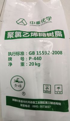Zhongtai P-440 유화액 PVC 수지 풀 CAS 9002-86-2 없음