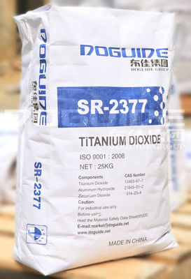 SR-2377 도구이드 티타늄 이산화 Tio2 Rutile 93.0% TIO2 함유 및 97.0% Rutile 함유 Zr.Al 무기 코팅