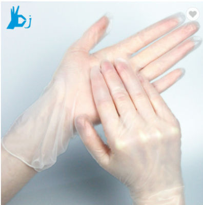 명백한 의학 PVC 비닐 글러브 푸른 검은색 비닐 일회용 장갑 Ｓ Ｍ Ｌ Xl