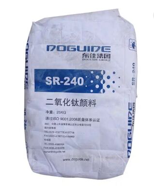 SR-240 루틸 티타늄 이산화 TiO2 색소 ≥96% TiO2 함유, ≥97% 루틸 함유, ≥97% 흰색