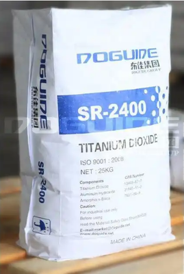 SR-2400 고백색도(≥97%), 강한 착색력(≥180%) 및 실리카/알루미나 코팅 루타일 티타늄 디옥사이드