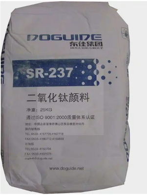 SR-237 고 은폐력 수성 코팅용 실리콘-알루미늄 무기 코팅 루타일 티타늄 디옥사이드